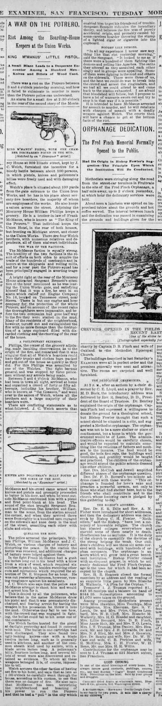 Full supplied crop. The adjacent Orphanage Dedication material is a separate article.