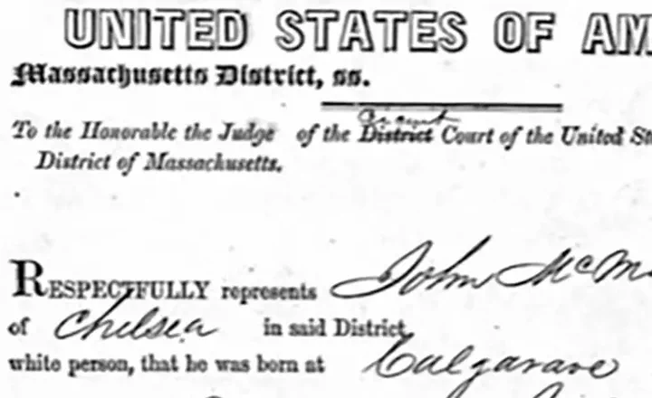 1864 US Passport
