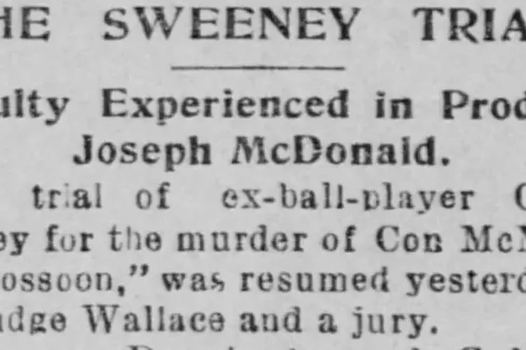 Sweeney's Trial - 10-26-1894