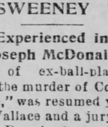 Sweeney's Trial - 10-26-1894